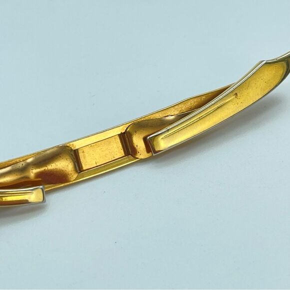 Vintage SWANK Tie Clip Sword | goldtone mother of pearl retro - Picture 5 of 13
